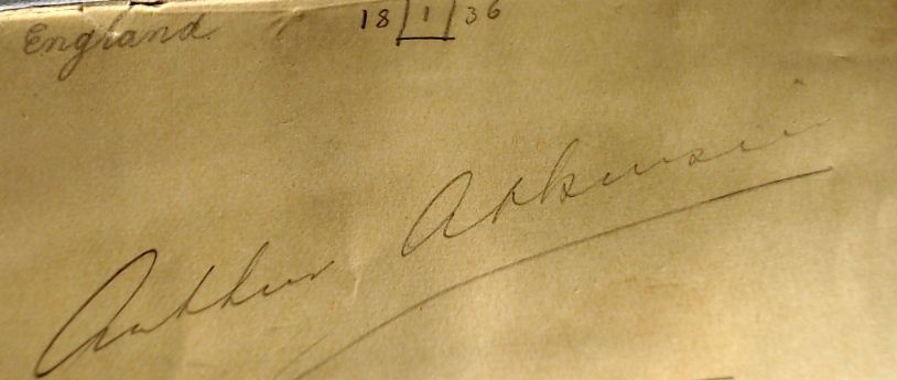 Arthur Atkinson's Autograpgh