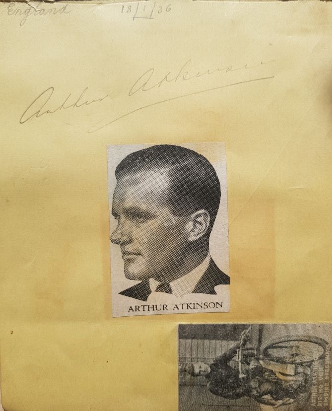 Arthur Atkinson Autograph