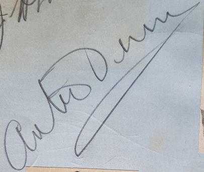Arthur Fenn Autograph