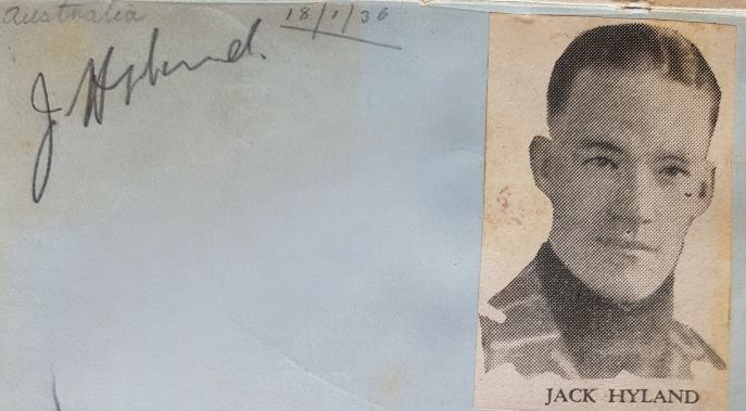 Jack Hyland Photo and Autograph