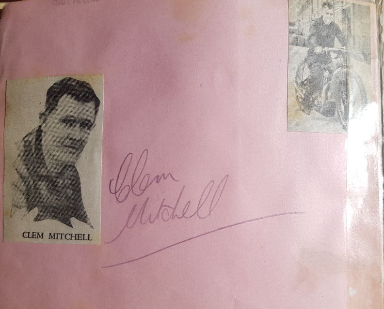 Clem Mitchell Autograph