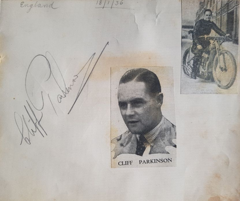 Cliff Parkinson Autograph