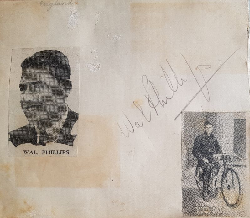 Wal Phillips Autograph