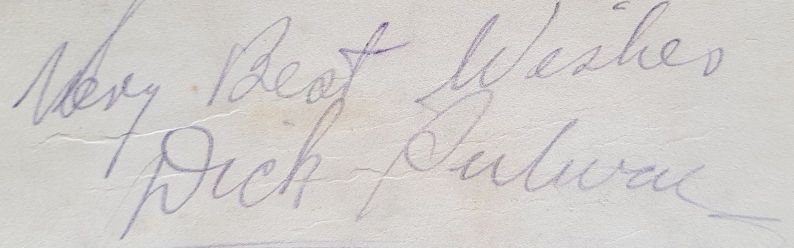 Dick Sulway Autograph