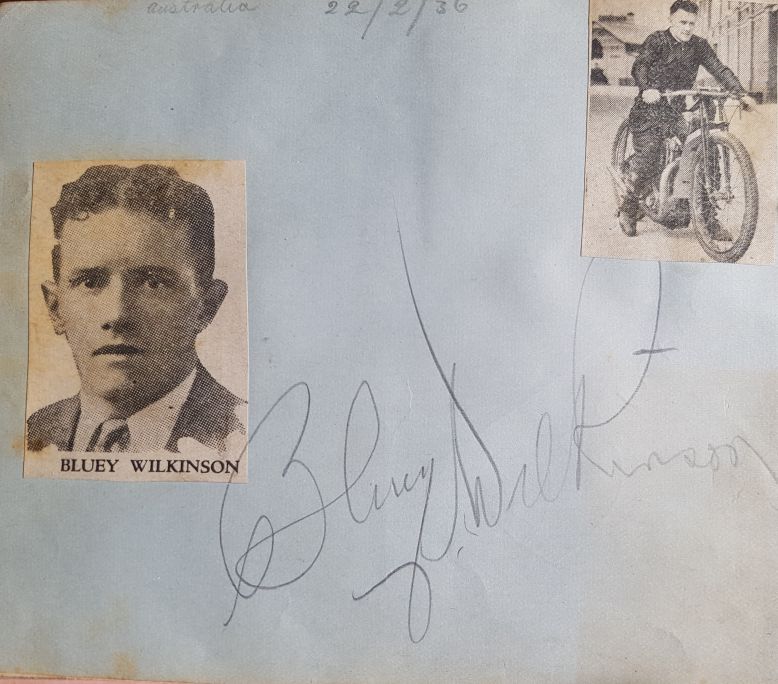 Bluey Willkinson Autograph